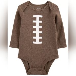 Carter's football onesie